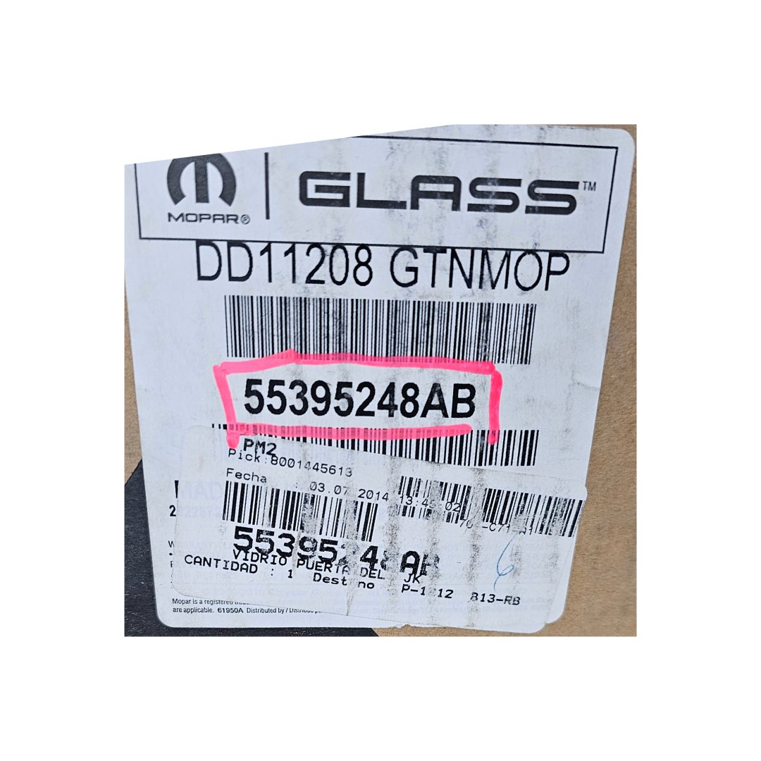 VIDRIO LATERAL DERECHO NUEVO JEEP WRANGLER 2007 - 2018 - Prime Repuestos